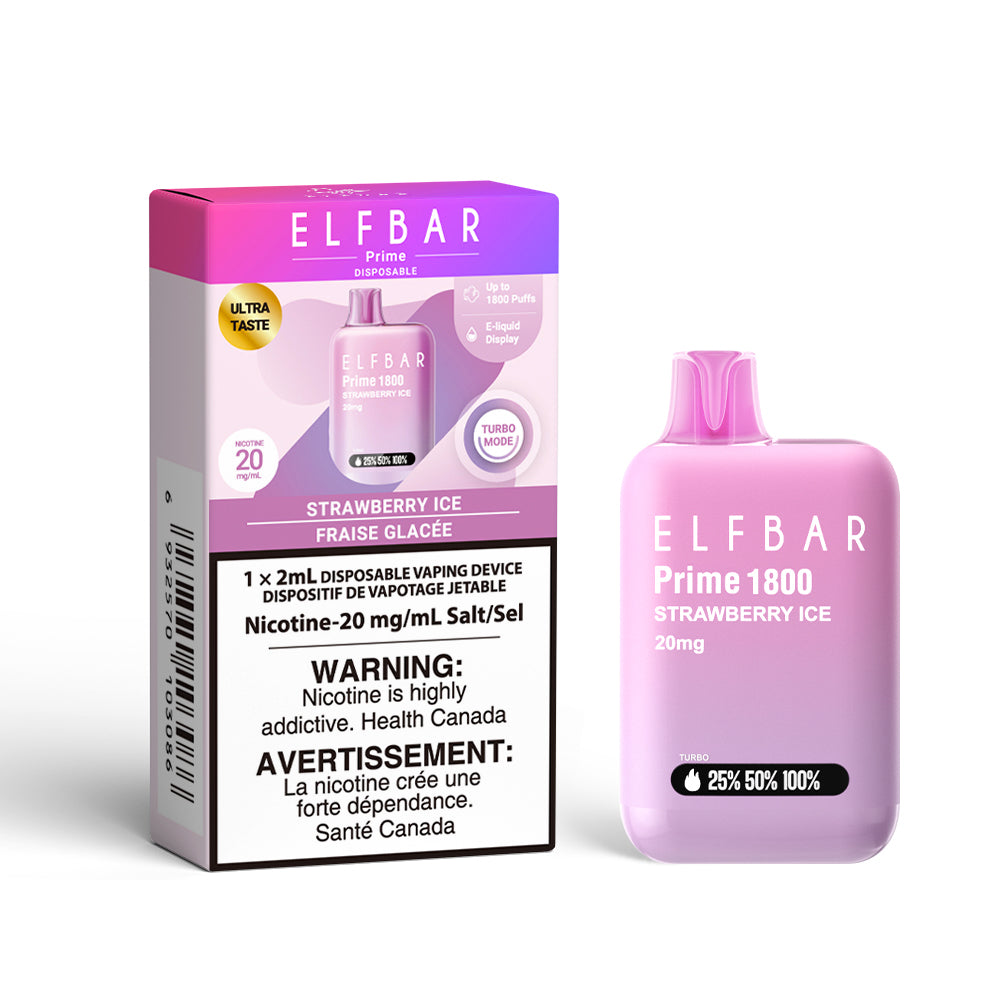 ELFBAR Prime 20mg Strawberry Ice box disposable vape