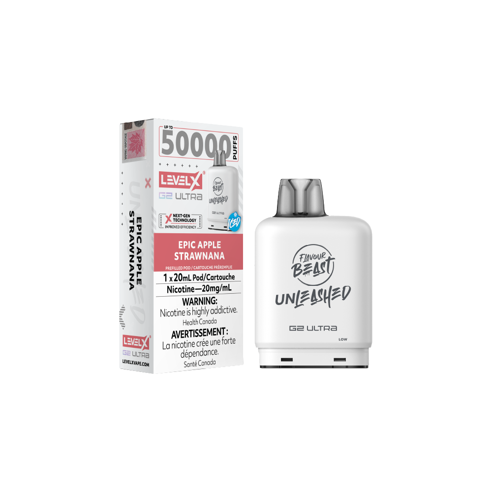 FLAVOUR-BEAST-Level-X-Unleashed-Disposable-Vape-Pod-Epic-Apple-Strawnana