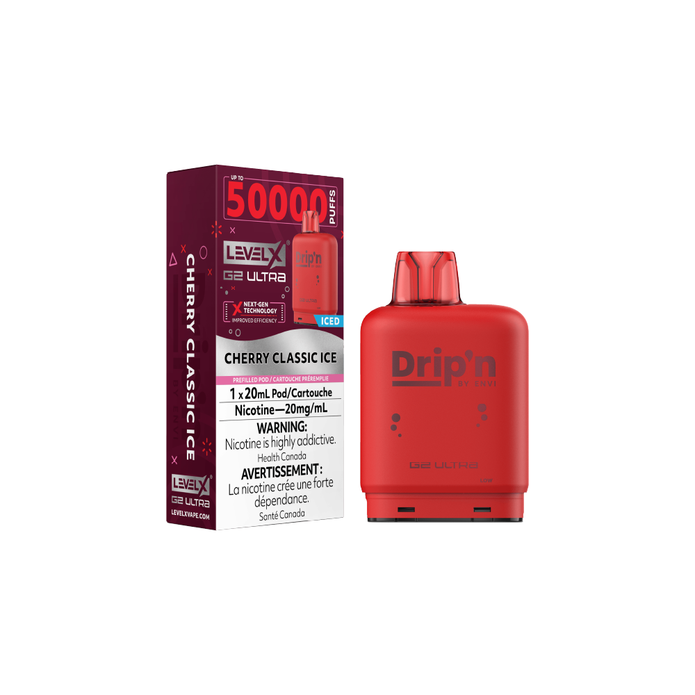FLAVOUR-BEAST-LevelX-G2-50000-Cherry-Classic-Ice-Flavour-Vape-Pod-Sale