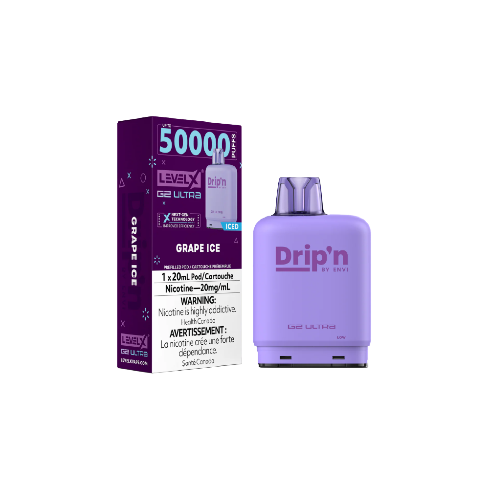 FLAVOUR-BEAST-LevelX-G2-Ultra-Vape-Pod-Free-shipping-Grape-Ice
