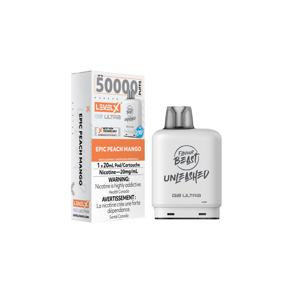 FLAVOUR-BEAST-LevelX-Unleashed-Vape-Pod-Free-shipping-Peach-Mango