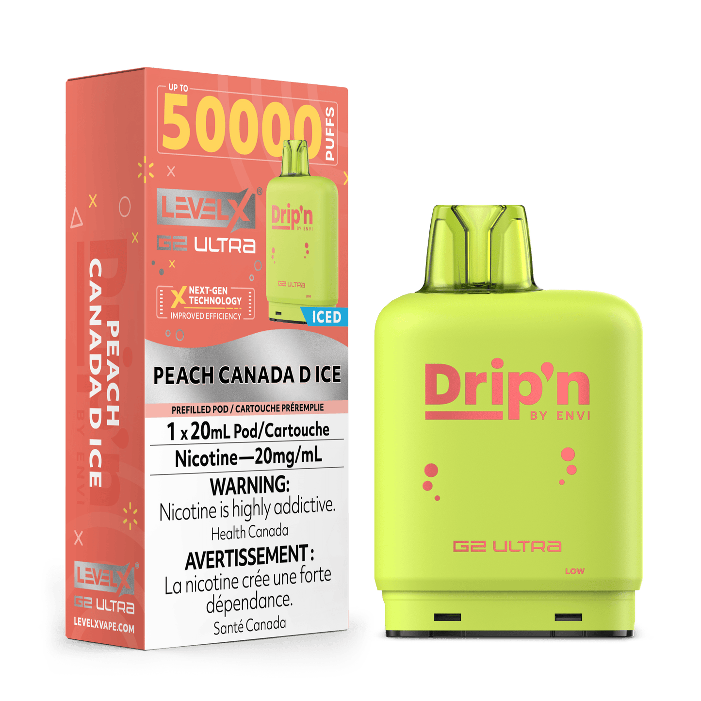 Level X Drip'N G2 Ultra - Peach Canada D Ice