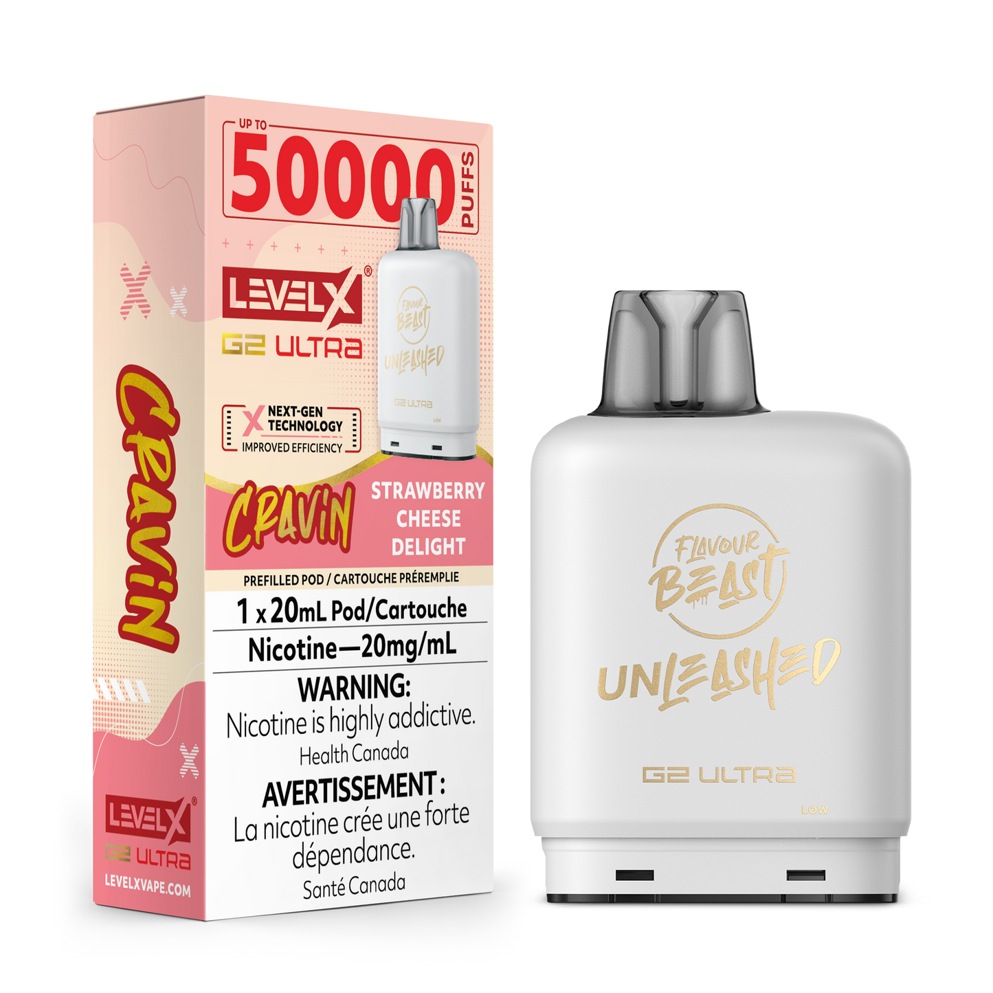 Level X Unleashed Pod - Cravin' Strawberry Cheese Delight