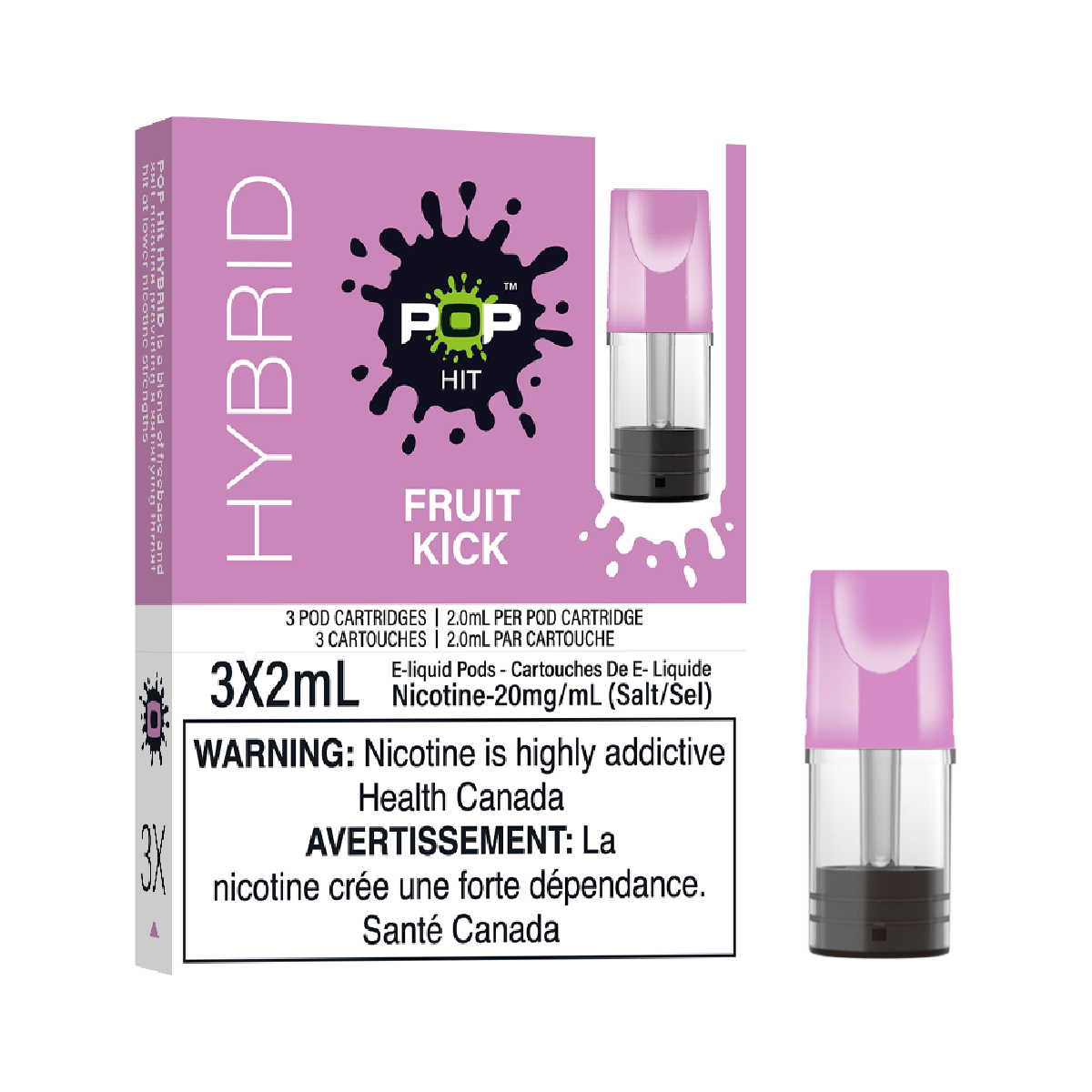 POP Hybrid Vape Pods - 3 Pack Fruit Kick