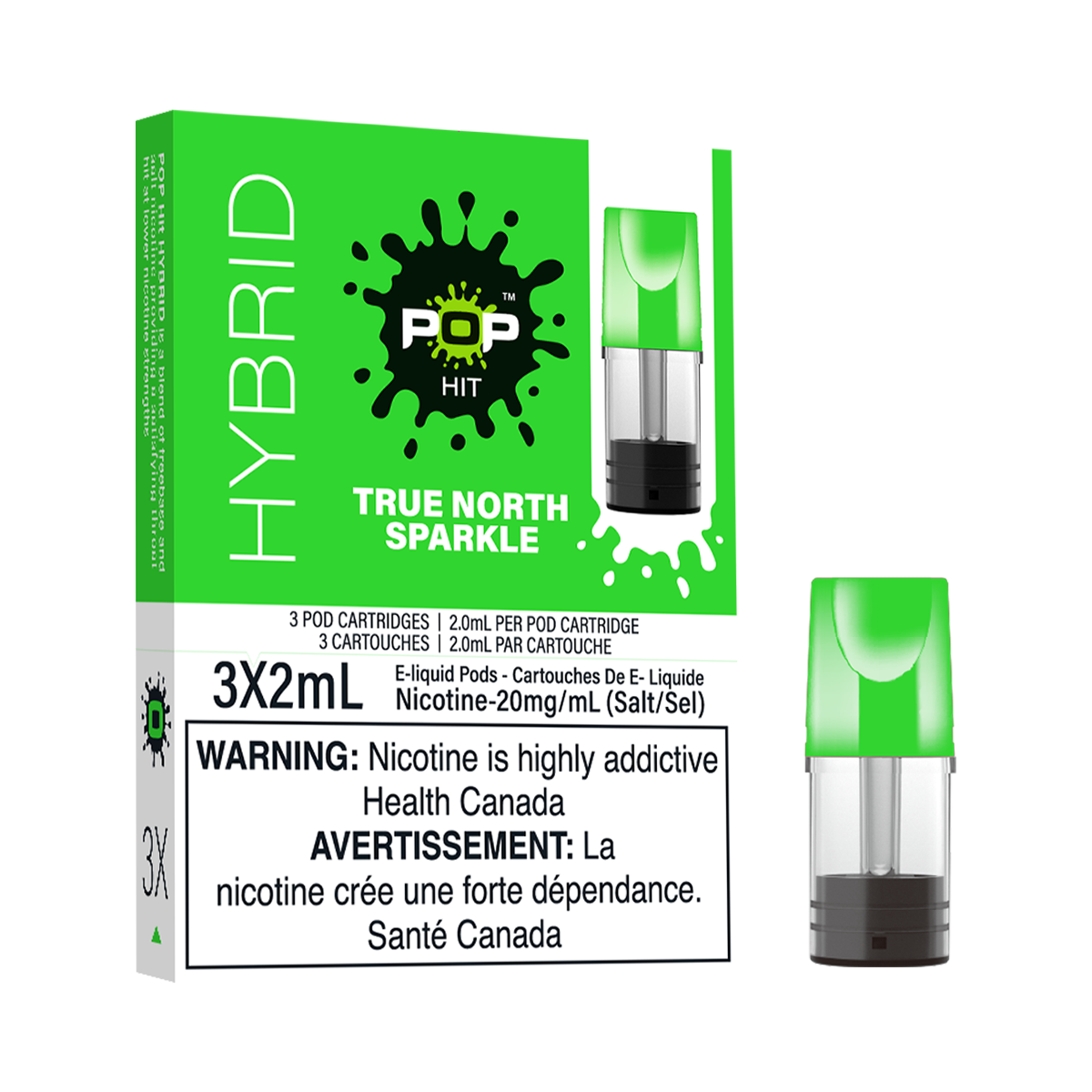 Pop-Vapor-true-north-sparkle-Disposable-Vape-Nicotine-Pod