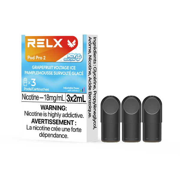 RELX-Pro-2-Disposable-Vape-Pod-Free-shipping-Grapefruit-Voltage-Ice
