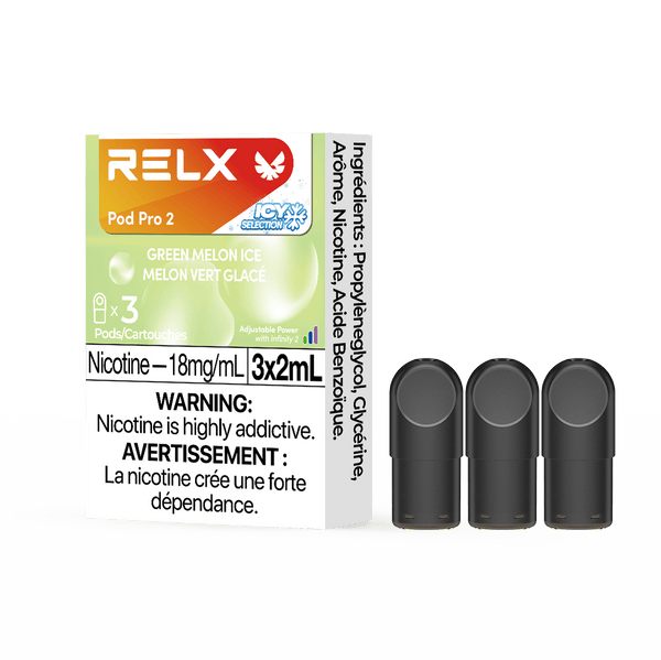 RELX-Pro-2-Green-Melon-Ice-Disposable-Vape-Nicotine-Pod