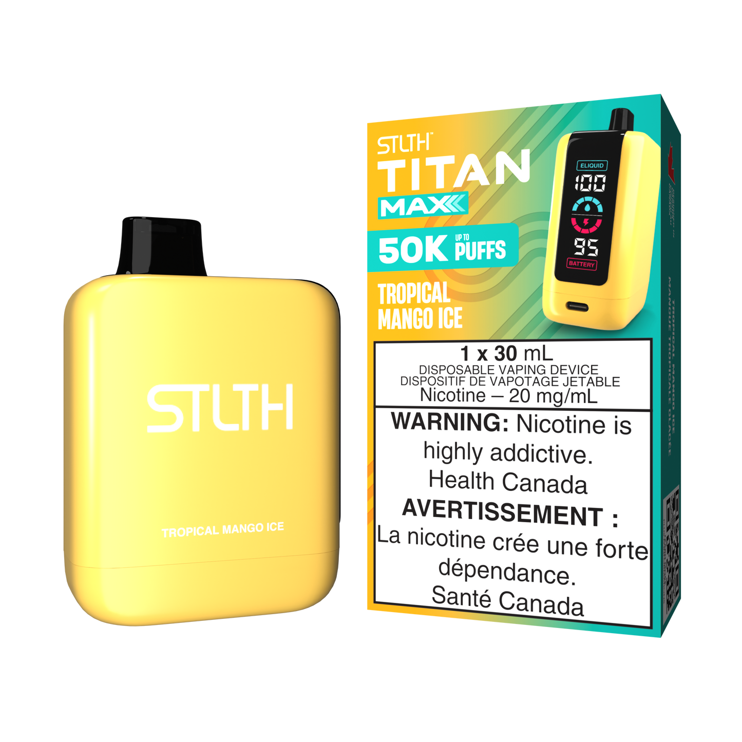 STLTH-Titan-Max-50K-Puffs-Tropical-Mango-Ice-Disposable-Vape-