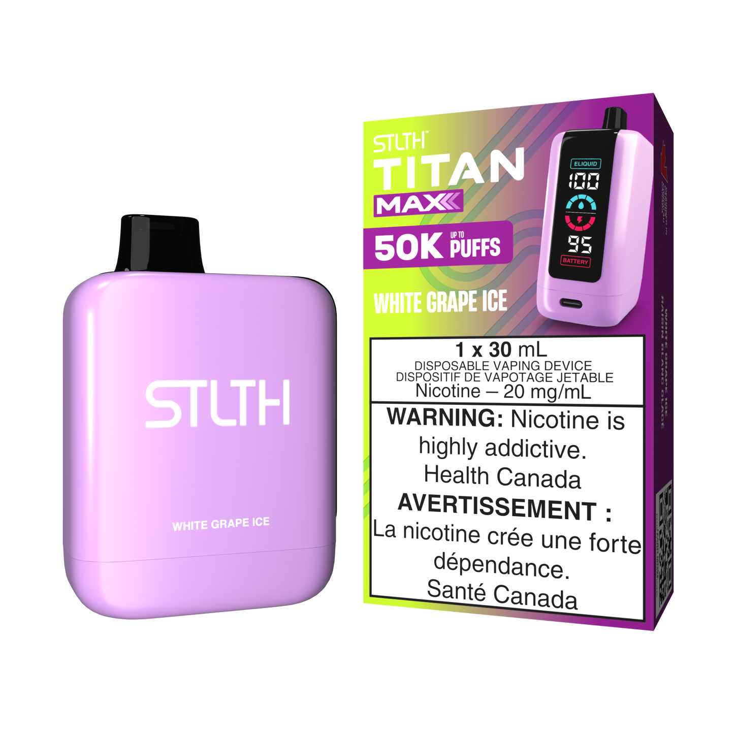 STLTH-Titan-Max-50K-Puffs-White-Grape-Ice-Disposable-Vape-