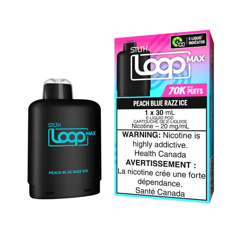 STLTH LOOP Max Pod 30mL - Peach Blue Razz Ice