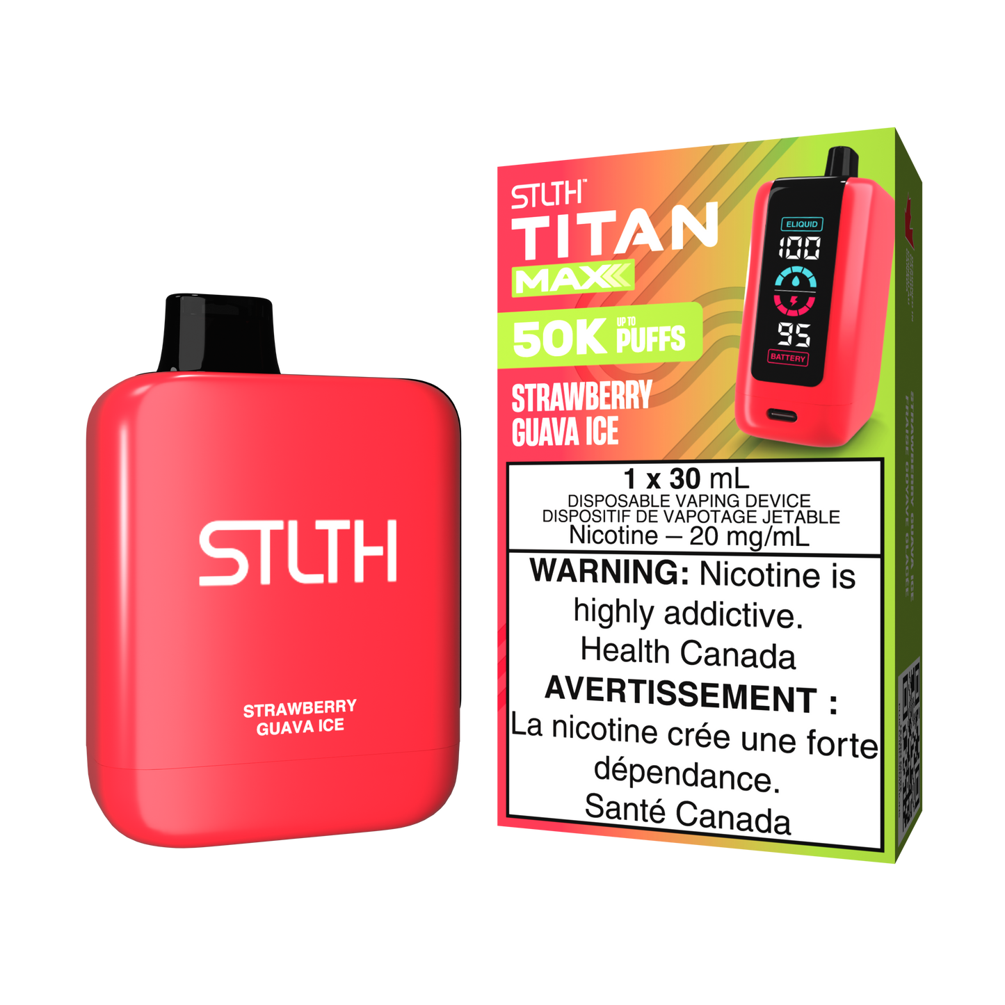 STLTH TITAN MAX - Strawberry Guava Ice