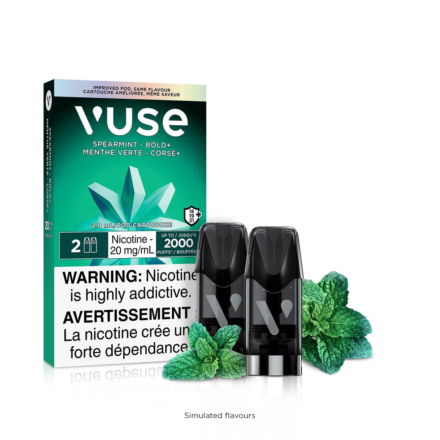 VUSE Pods - Spearmint Bold+