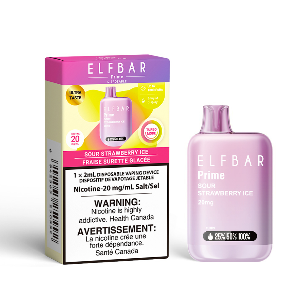 ELFBAR Prime 20mg - Sour Strawberry Ice