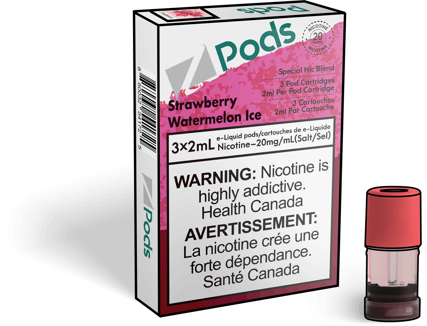 ZPODS-Disposable-Vape-Pod-Free-shipping-Strawberry-Watermelon-Ice
