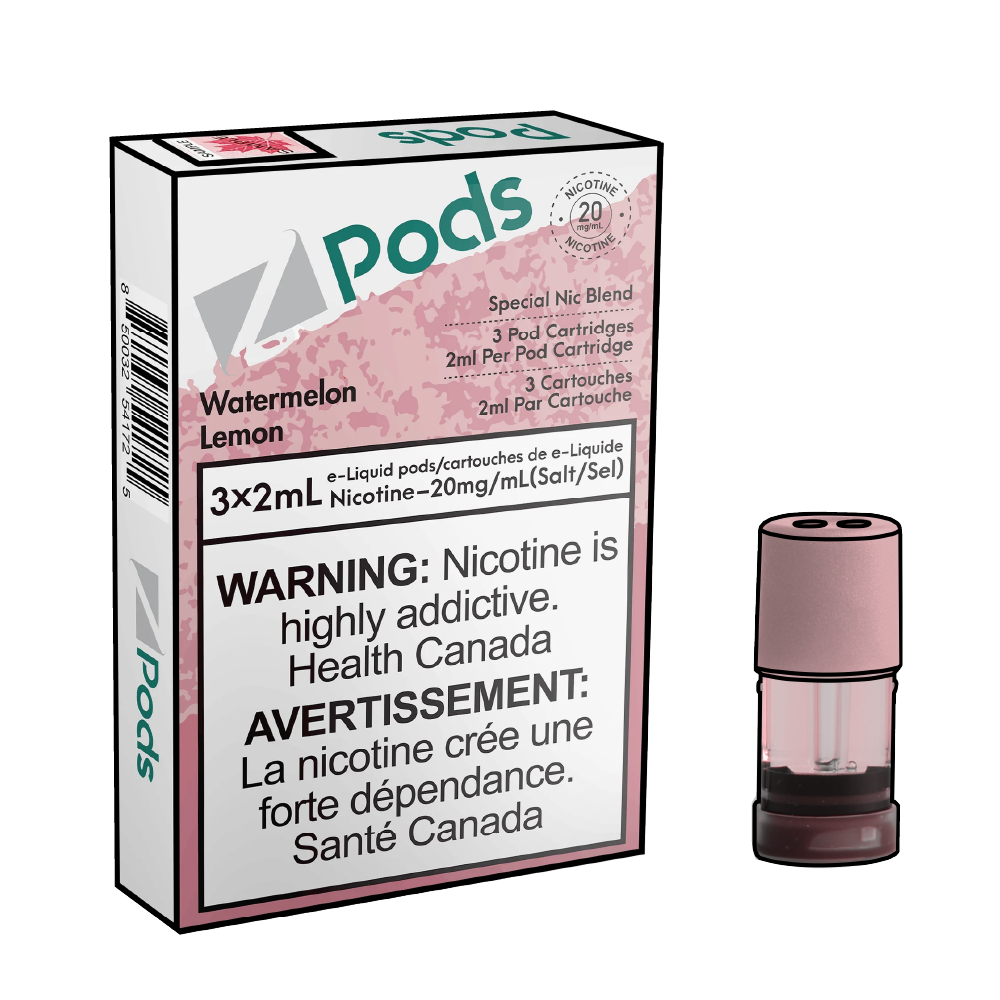 ZPODS-Disposable-Vape-Pod-Free-shipping-Watermelon-Lemon