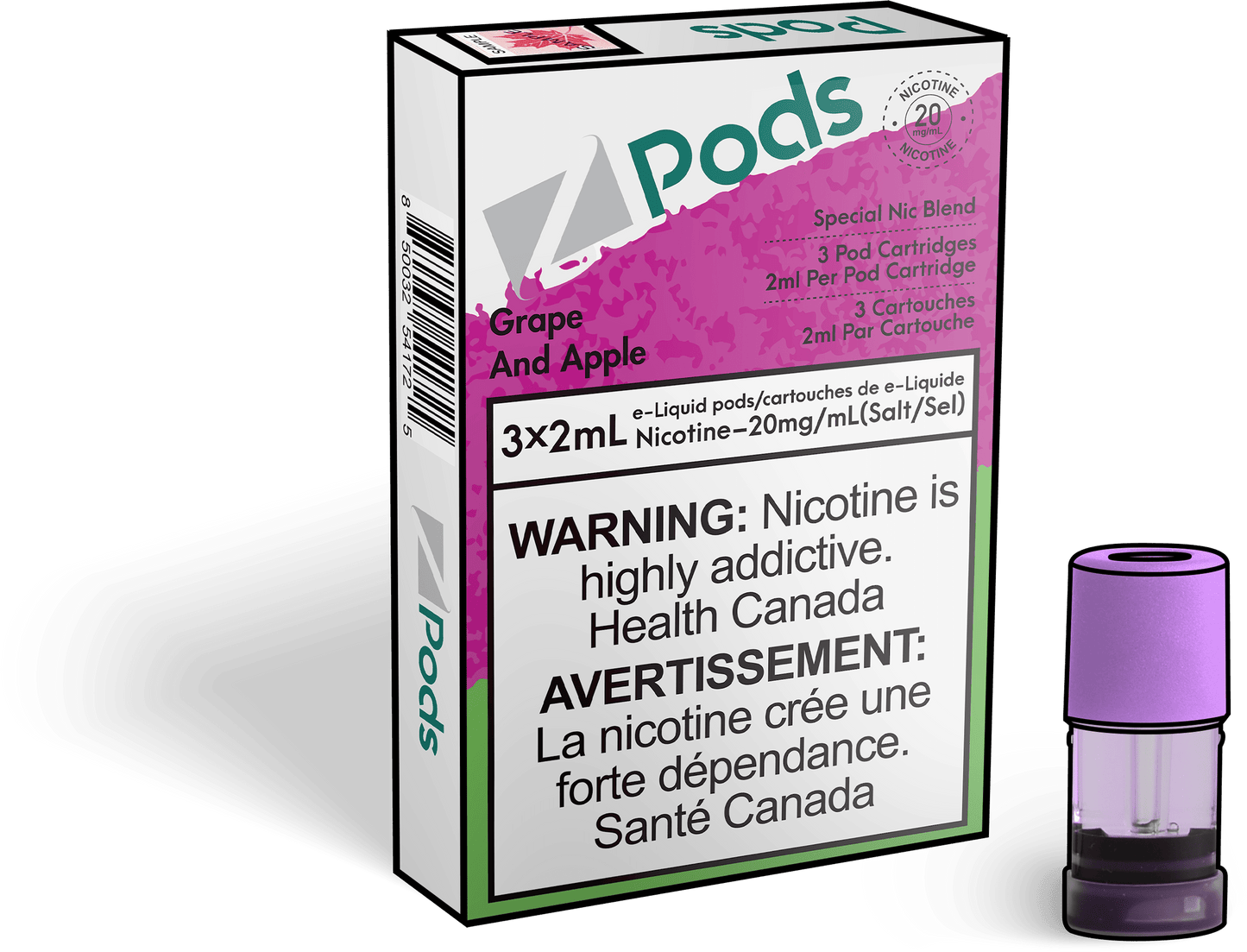 Zpods_Grape_And_Apple_pods_Nic_salt_Vape