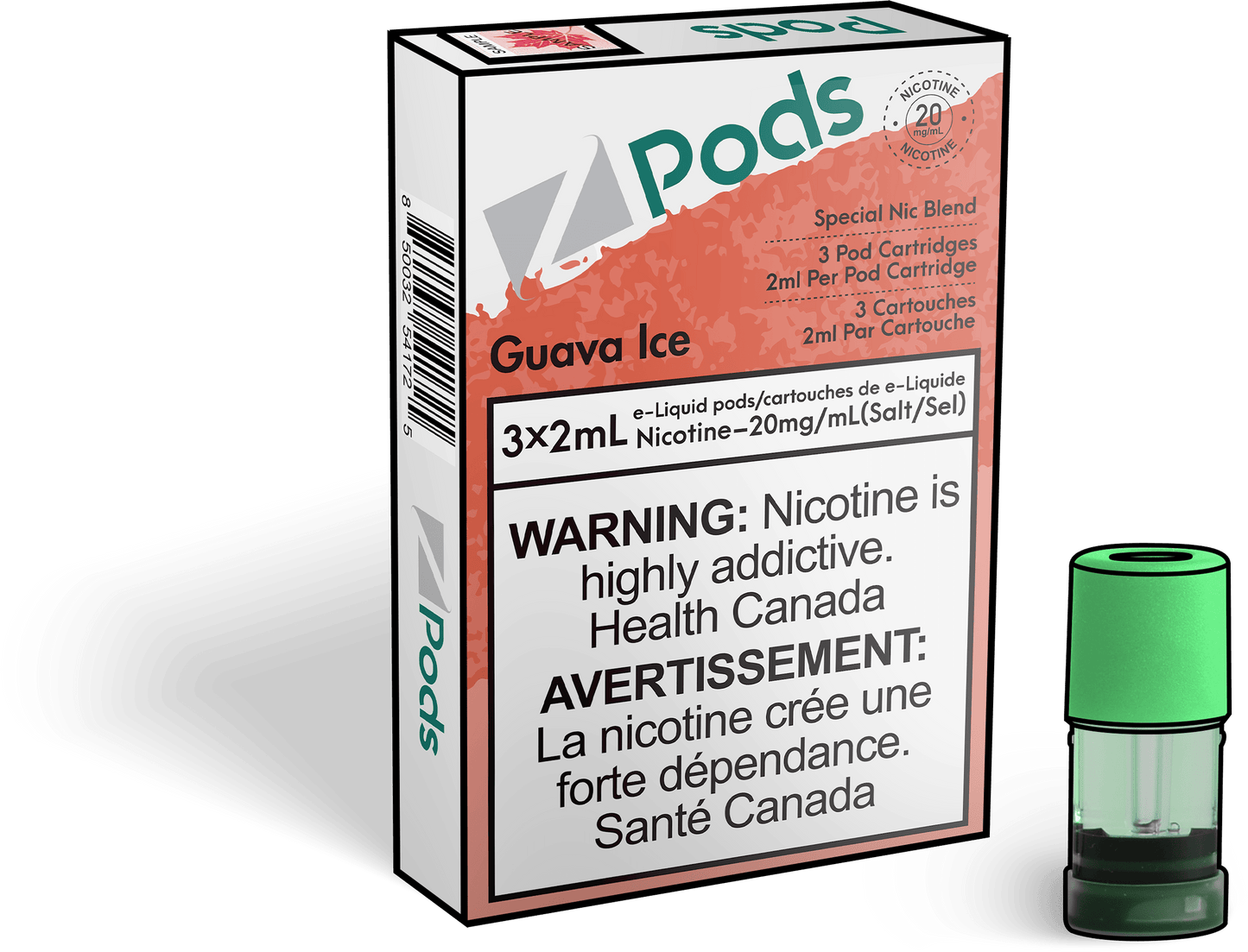 Zpods_Guava_Ice_pods_Nic_salt_Vape