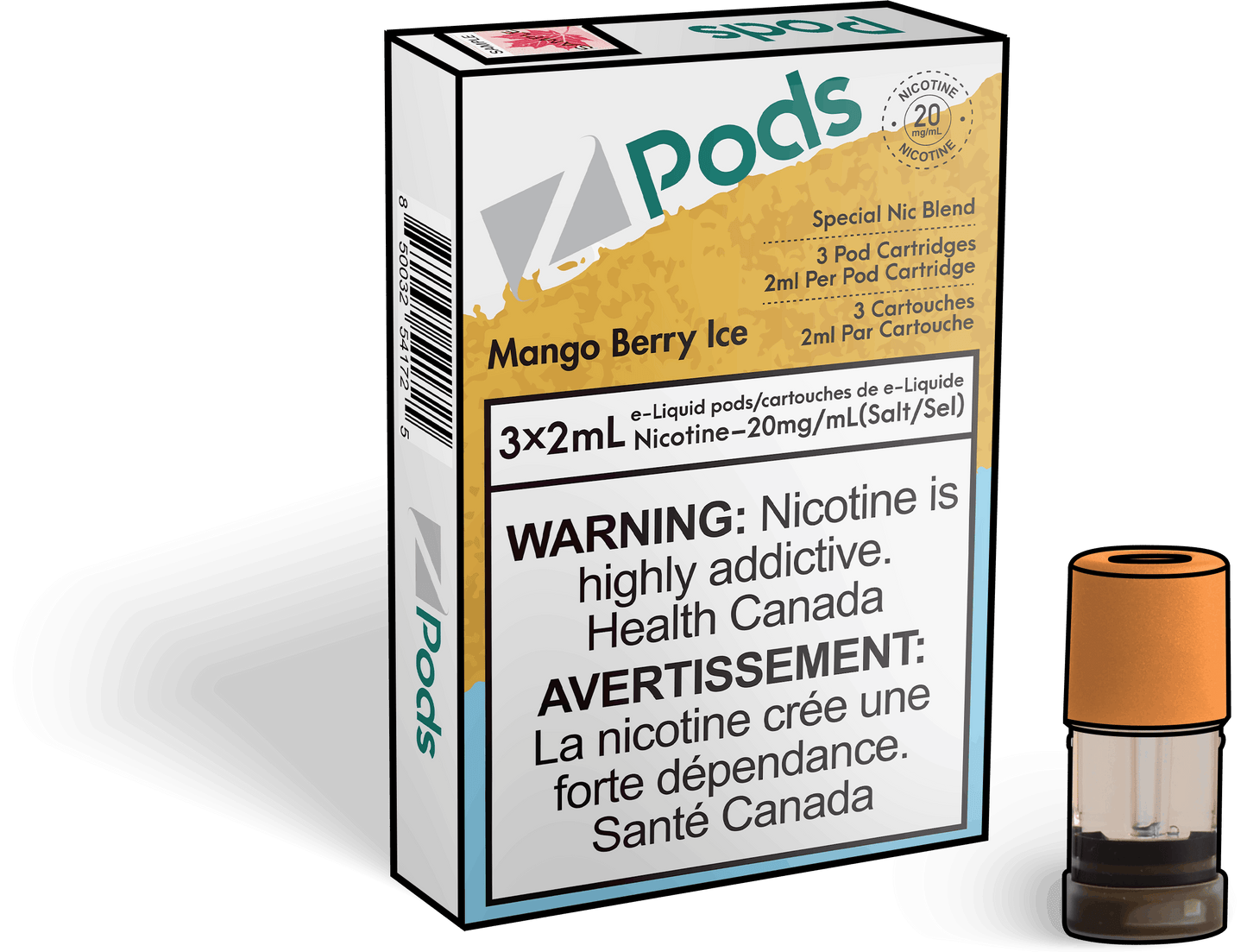 Zpods_Mango_Berry_Ice_pods_Nic_salt_Vape
