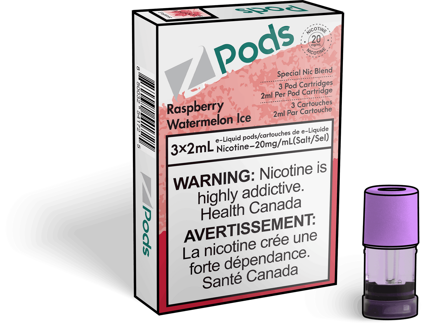 Zpods_Raspberry_Watermelon_Ice_Disposable_Nicotine_Vape_Pod