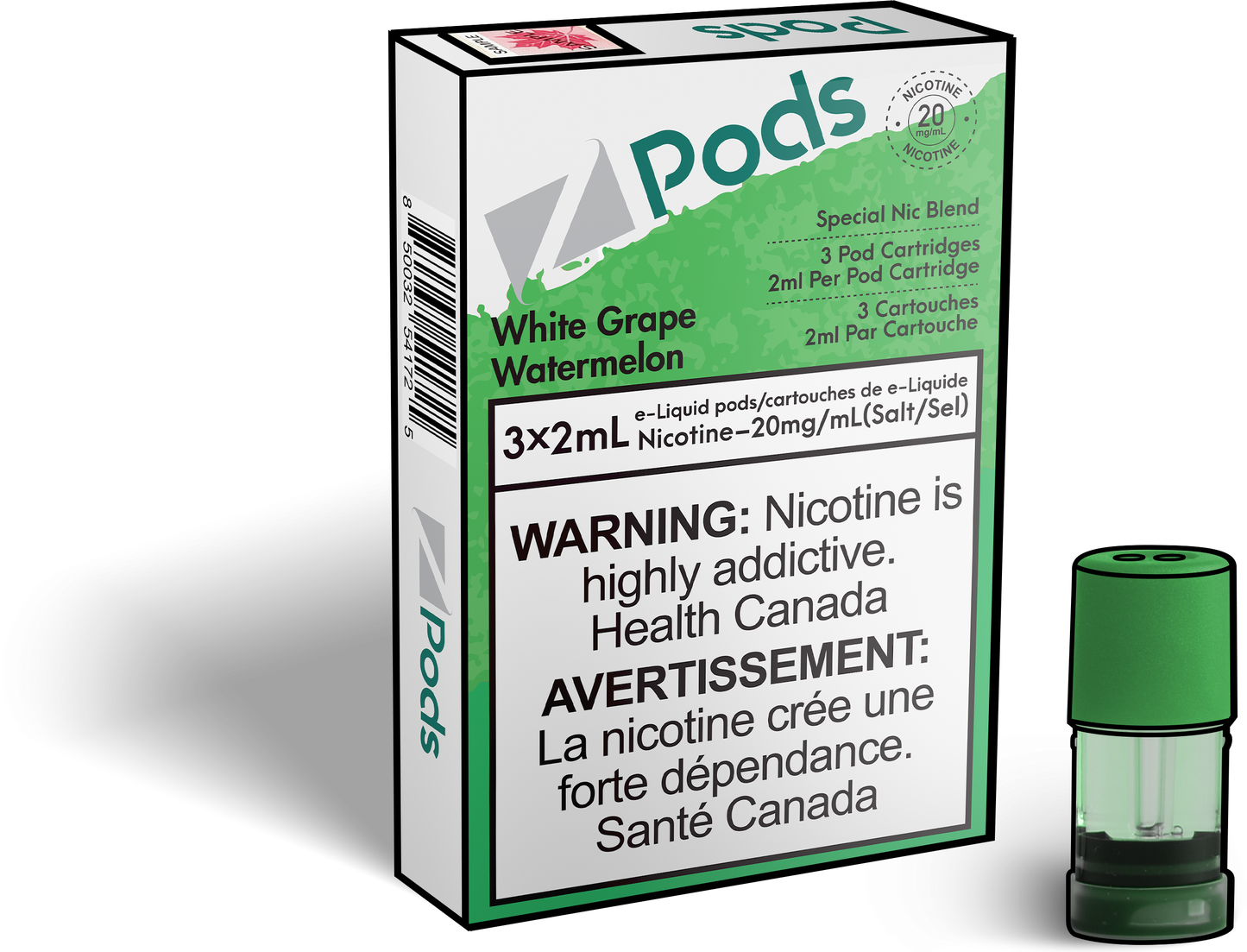 Z Pods - White Grape Watermelon