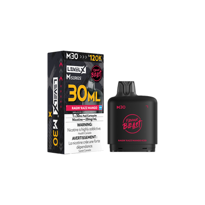 Level X M30 Pod - Ragin' Razz Mango Iced