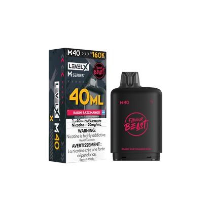 Level X M40 Pod - Ragin' Razz Mango Iced