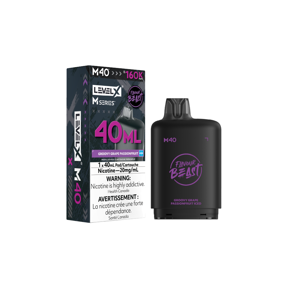 Level X M40 Pod - Groovy Grape Passionfruit Iced