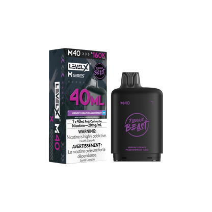 Level X M40 Pod - Groovy Grape Passionfruit Iced