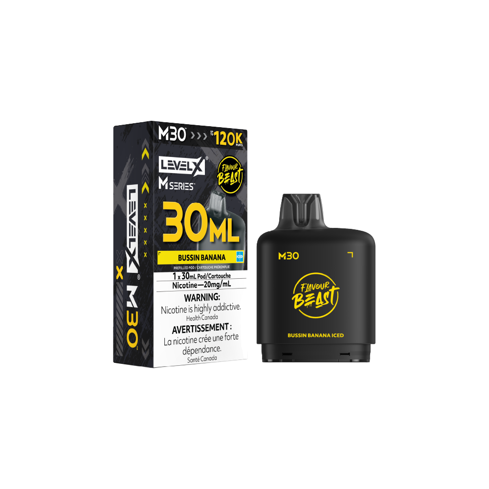 Level X M30 Pod - Bussin Banana Iced