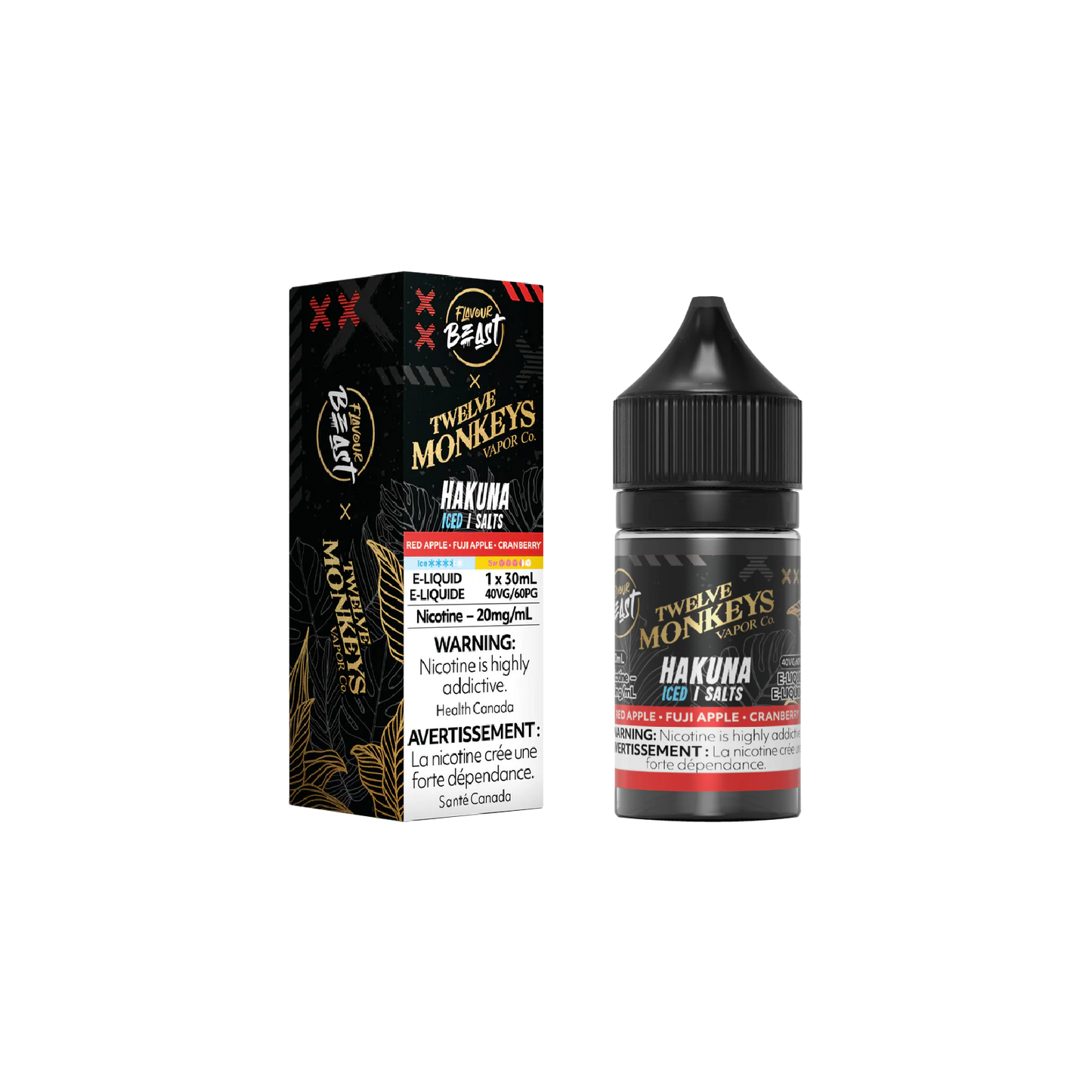 Flavour Beast X Twelve Monkeys Liquid - Hakuna Iced