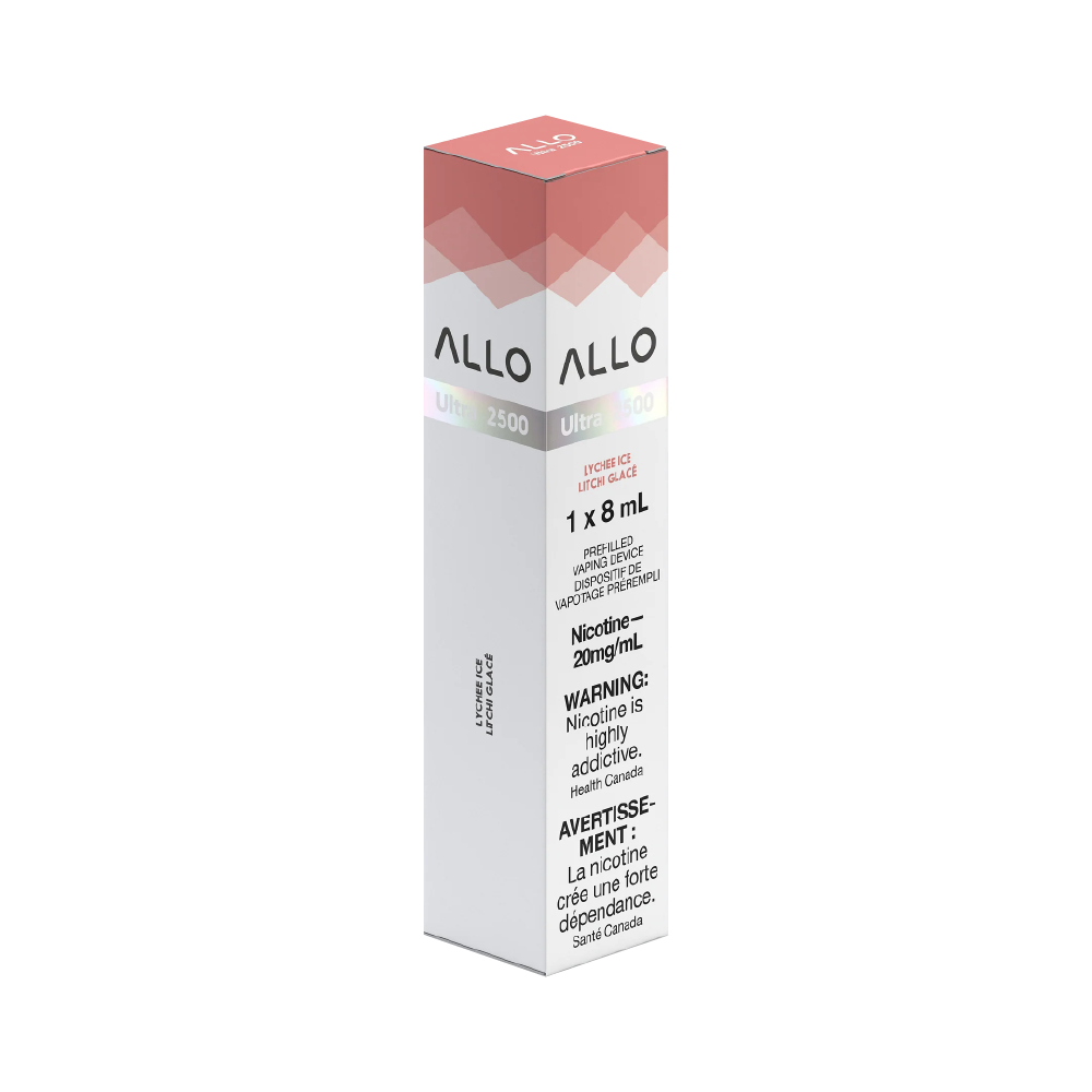 ALLO Ultra 2500 20mg Lychee Ice box disposable vape