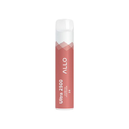 ALLO Ultra 2500 20mg Lychee Ice alt angle disposable vape