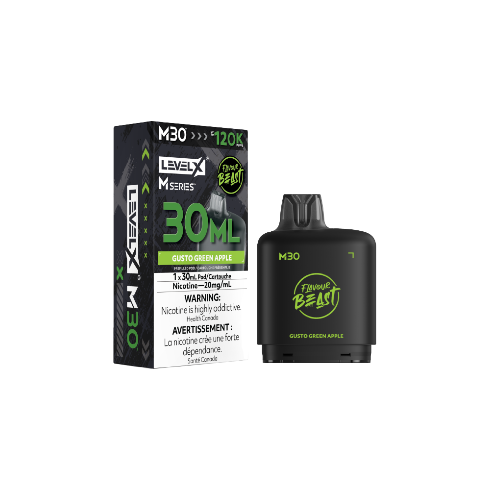 Level X M30 Pod - Gusto Green Apple