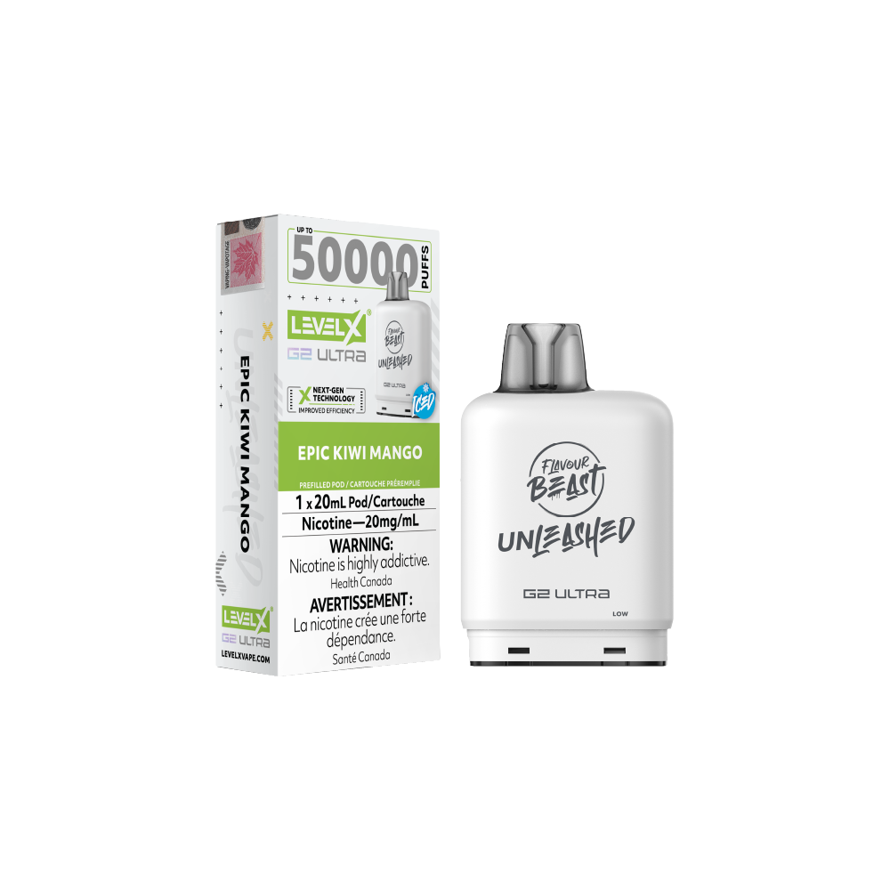 Level X Unleashed Pod - Epic Kiwi Mango Iced