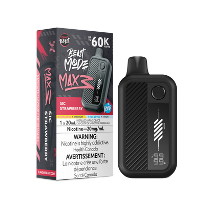 FLAVOUR BEAST Mode Max 3 Sic Strawberry Iced box disposable vape