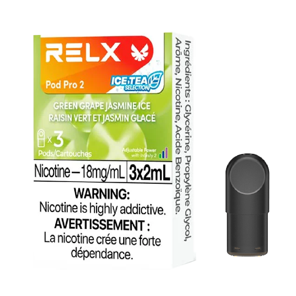 RELX Pod Pro 2 - Green Grape Jasmine Ice