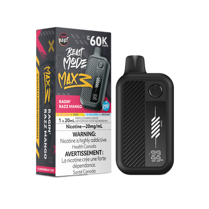 FLAVOUR BEAST Mode Max 3 Ragin' Razz Mango Iced box disposable vape
