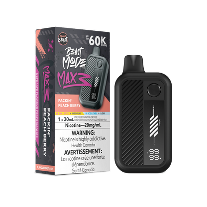 FLAVOUR BEAST Mode Max 3 Packin' Peach Berry box disposable vape