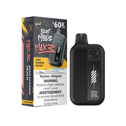 FLAVOUR BEAST Mode Max 3 Mad Mango Peach box disposable vape