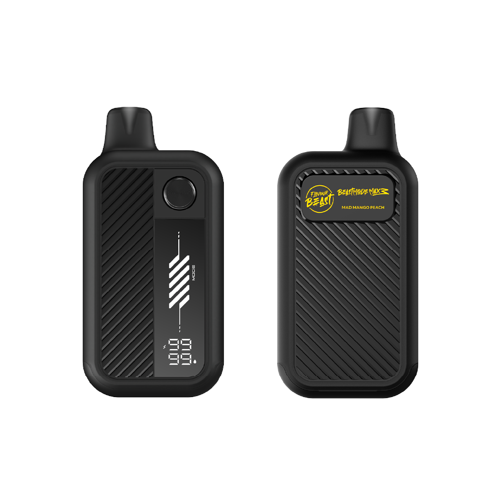 FLAVOUR BEAST Mode Max 3 Mad Mango Peach front and back disposable vape