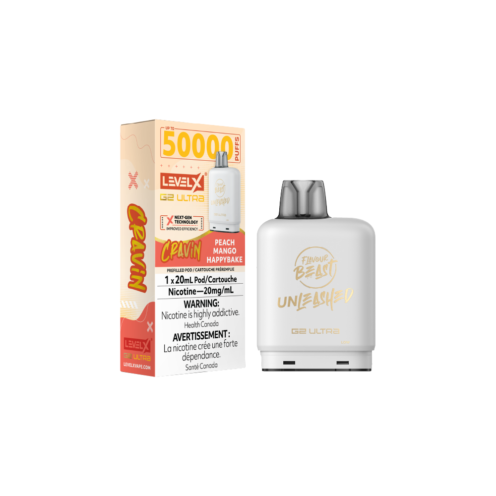 Level X Unleashed Pod - Cravin' Peach Mango Happybake