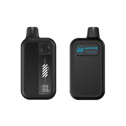 FLAVOUR BEAST Mode Max 3 Bomb Blue Razz front and back disposable vape