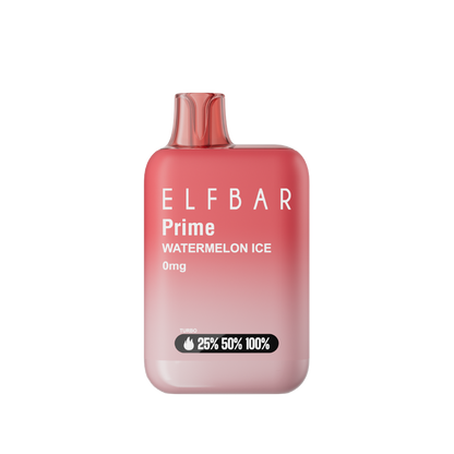 ELFBAR Prime Zero Nic Watermelon Ice front disposable vape