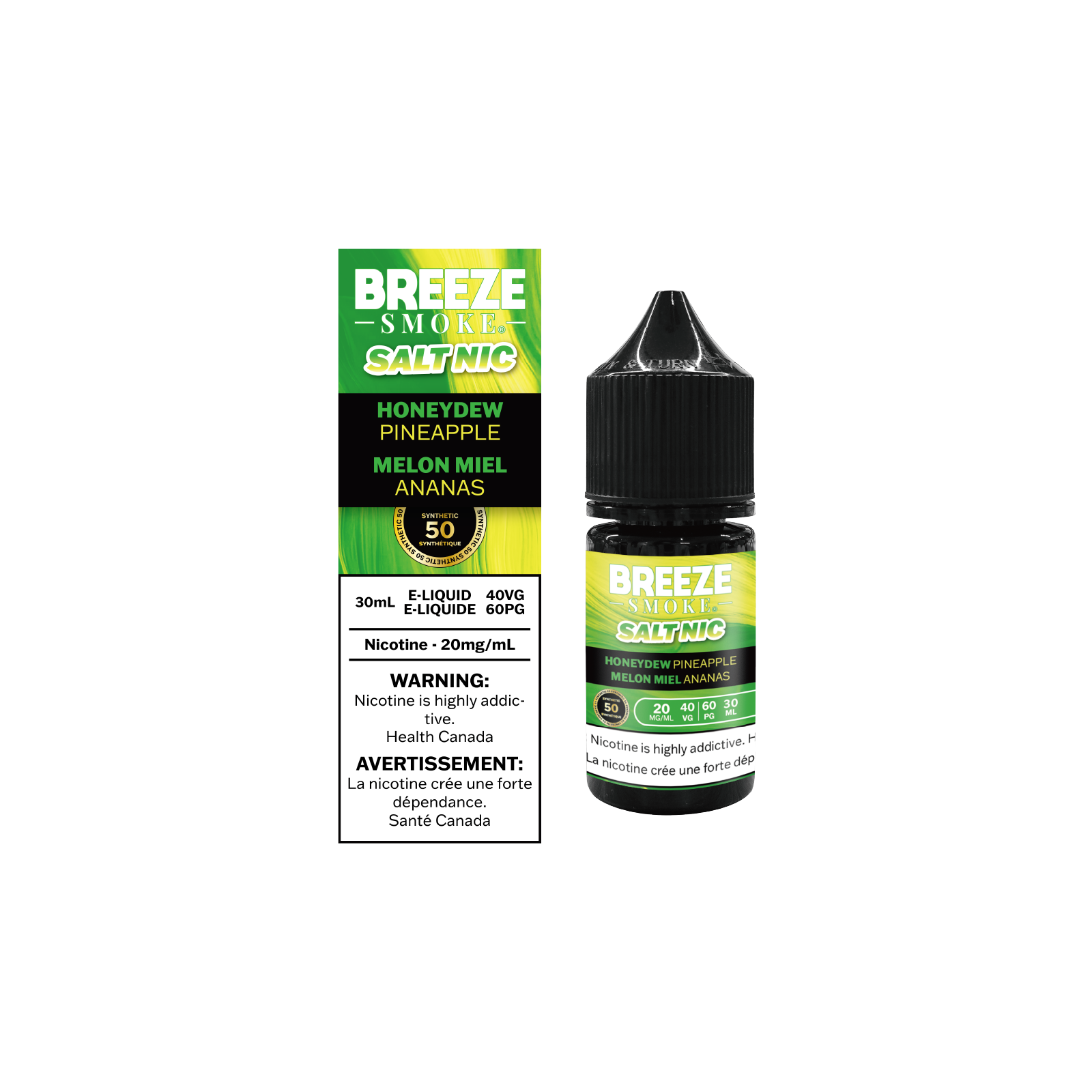 BREEZE-30mL-Vape-Eliquid-Free-shipping-Honeydew-Pineapple