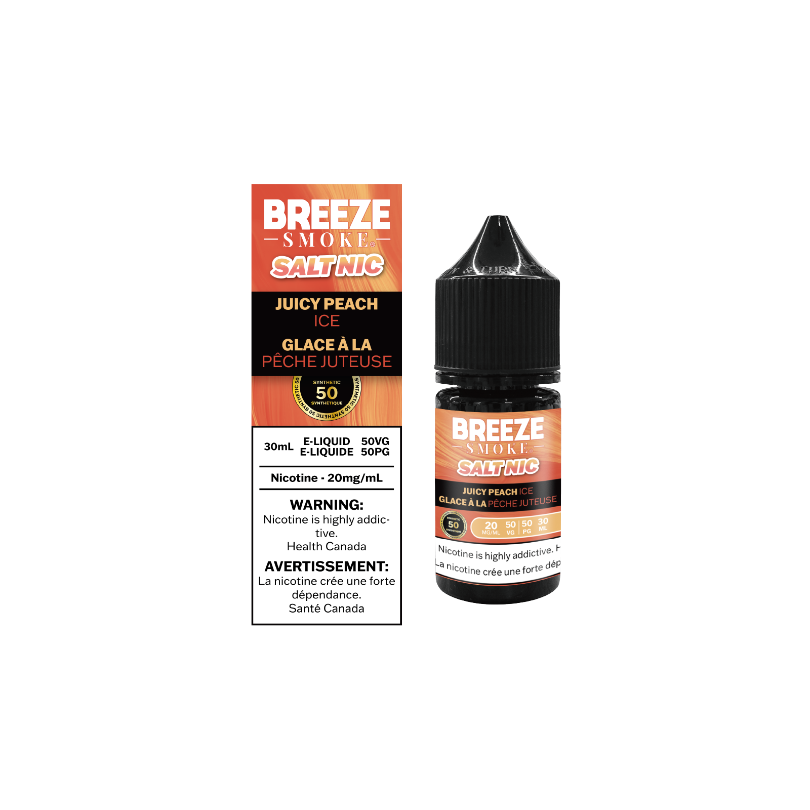 BREEZE-E-Liquid-Juicy-Peach-Ice-Vaping-Nicotine-Bottle