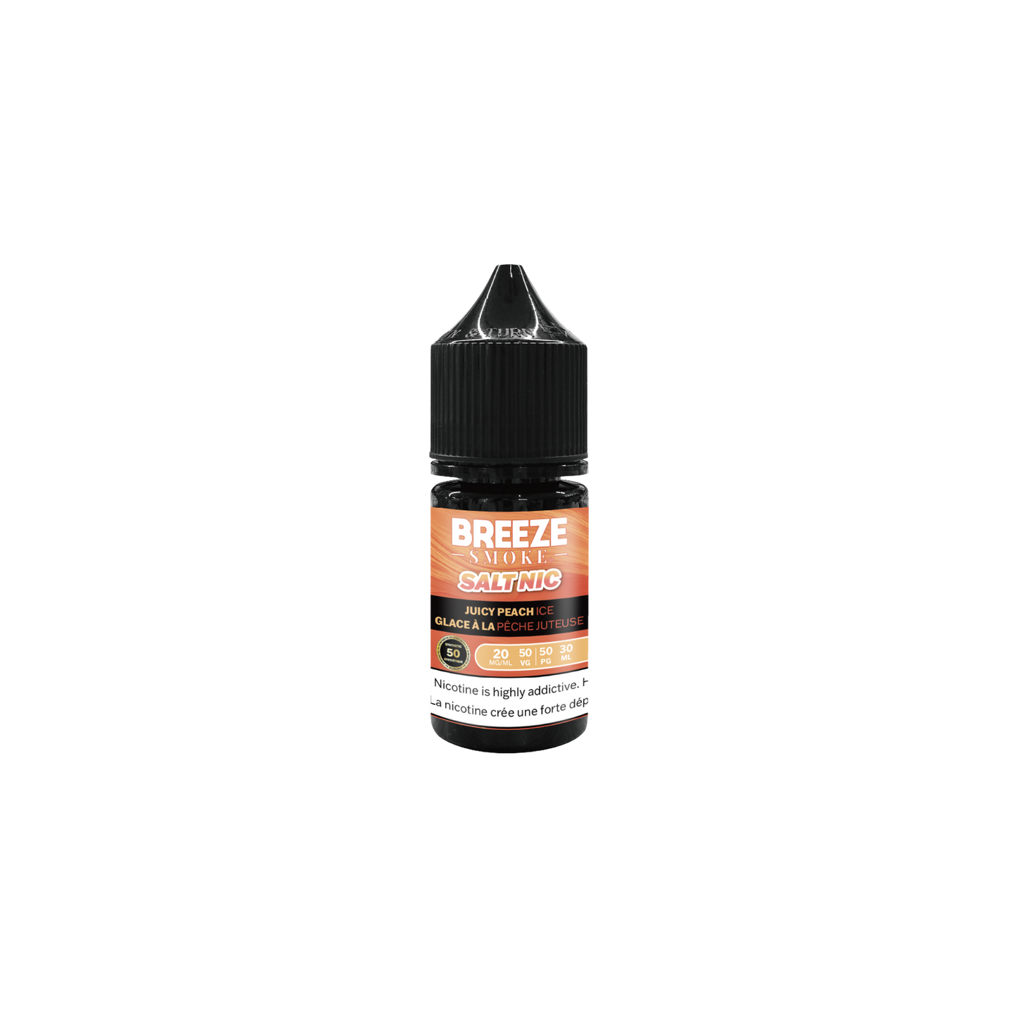 BREEZE-E-Liquid-Juicy-Peach-Ice-Vaping-Nicotine-Bottle