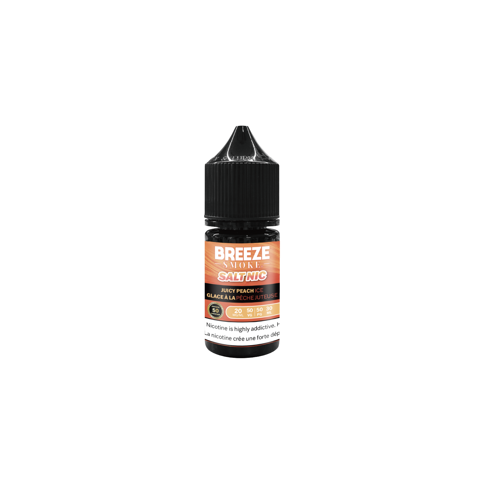 BREEZE-E-Liquid-Juicy-Peach-Ice-Vaping-Nicotine-Bottle