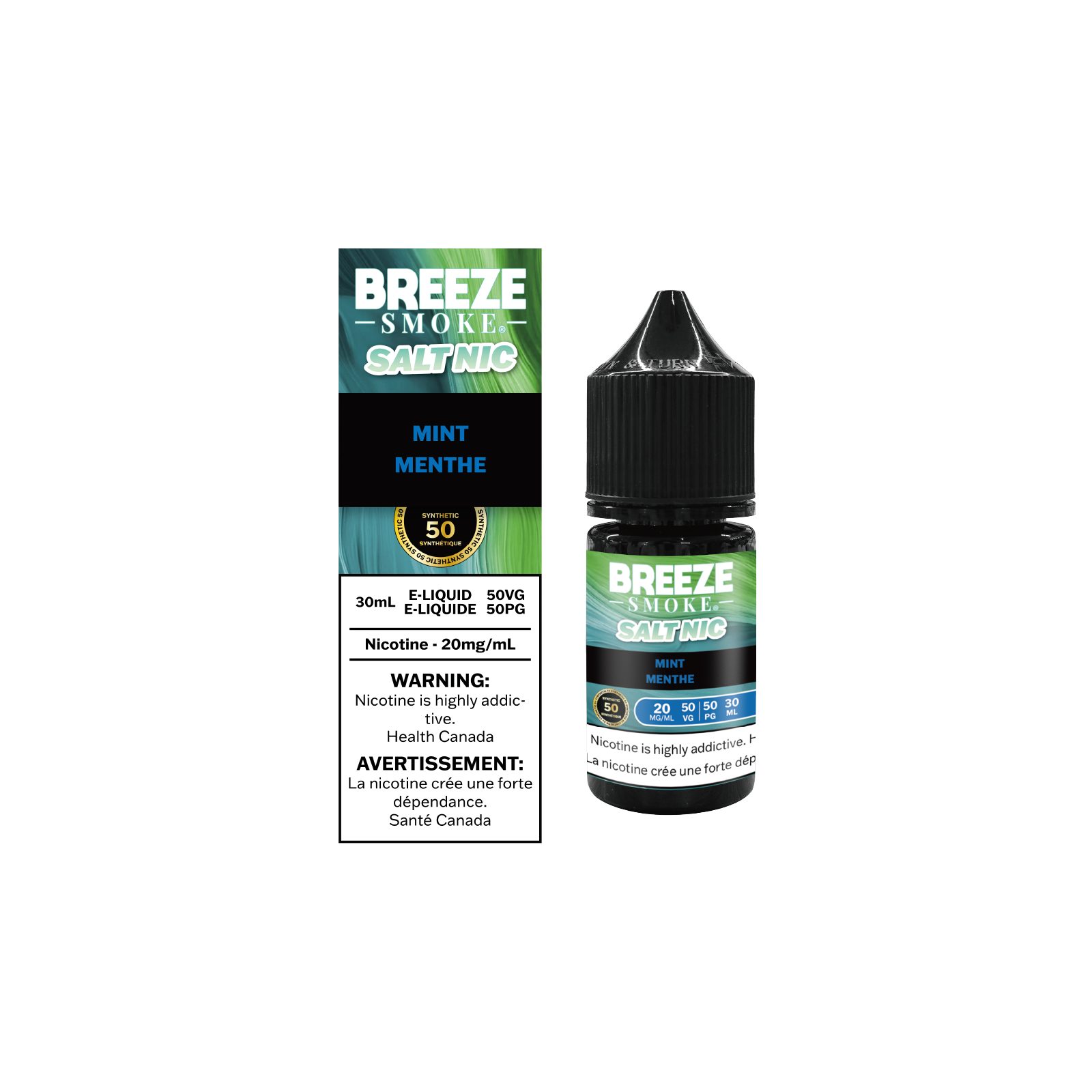 BREEZE-E-Liquid-Mint-Vaping-Nicotine-Bottle
