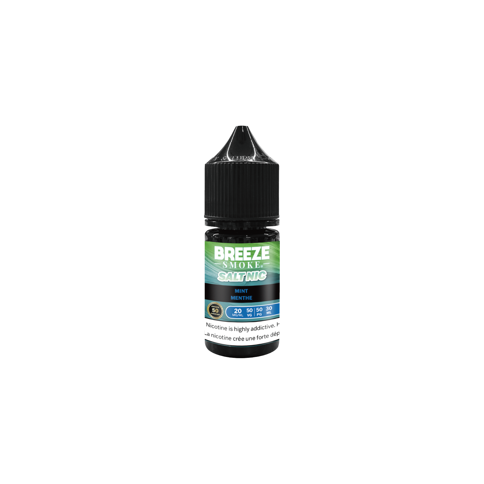 BREEZE-E-Liquid-Mint-Vaping-Nicotine-Bottle