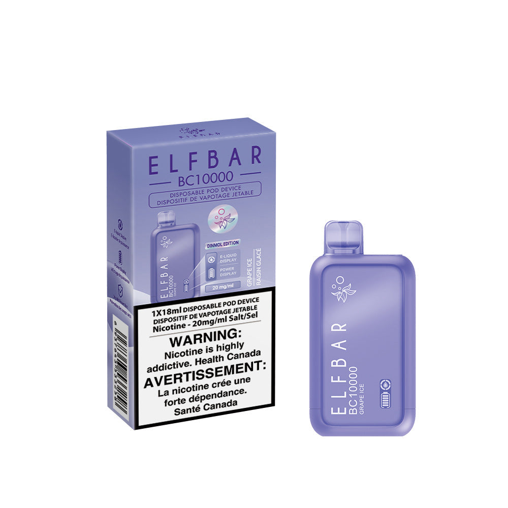 ELFBAR BC 10000 Grape Ice box disposable vape